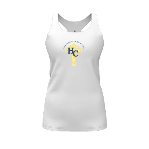 [CUS-DFW-RCBK-PER-WHT-FYS-LOGO2] Racerback Tank Top (Female Youth S, White, Logo 2)