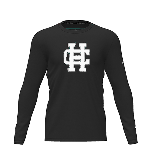 [CUS-DRIF-TEES-PER-CNK-LSL-BLK-YXS-LOGO3] Dri Fit Performance T-Shirt (Youth XS, Black, Logo 3, Long Sleeve)