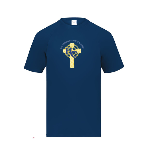 [2790.065.S-LOGO2] Men's Smooth Sport T-Shirt (Adult S, Navy, Logo 2)