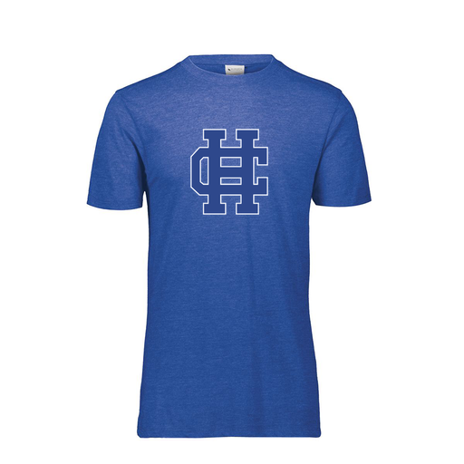 [FTSCUBNV-AS-LOGO3] Decker Men's Tri-Blend T-Shirt - Short Sleeve (Adult S, Navy, Logo 3)