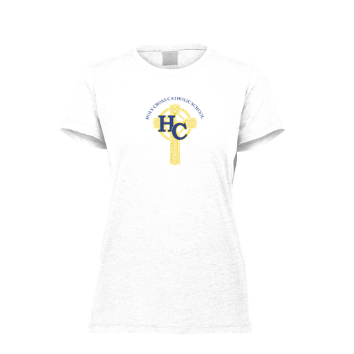 [FTSCUBWH-FAXS-LOGO2] Decker Women's Tri-Blend T-Shirt - Short Sleeve (Female Adult XS, White, Logo 2)