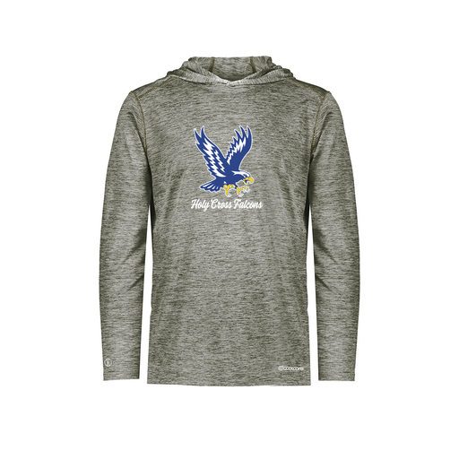 [FOLHCGGY-AS-LOGO1] Decker Men's Charge Hoodie (Adult S, Gray, Logo 1)