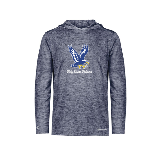 [FOLHCGNV-YS-LOGO1] Decker Youth Charge Hoodie (Youth S, Navy, Logo 1)