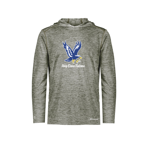 [CUS-DFW-CHGHOOD-PER-LSL-GRY-YS-LOGO1] Youth Charge Hoodie (Youth S, Gray, Logo 1)