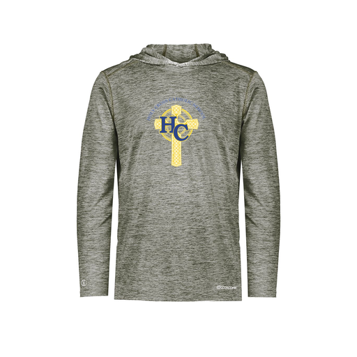 [CUS-DFW-CHGHOOD-PER-LSL-GRY-YS-LOGO2] Youth Charge Hoodie (Youth S, Gray, Logo 2)