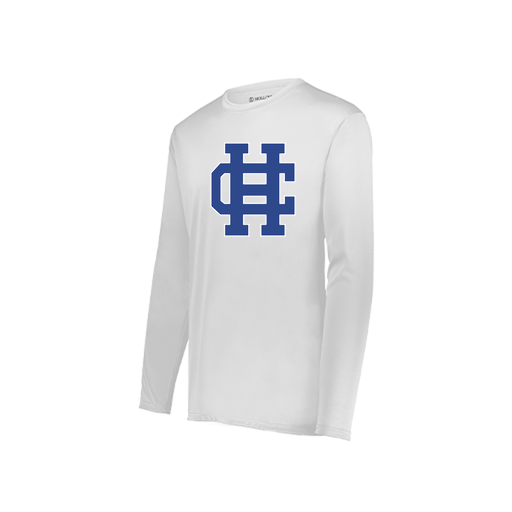 [222822.005.XS-LOGO3] Men's LS Smooth Sport Shirt (Adult XS, White, Logo 3)