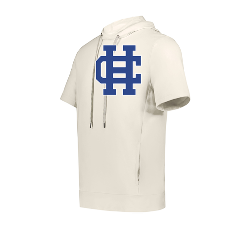 [222605-WHT-YS-LOGO3] YOUTH VENTURA SOFT KNIT SHORT SLEEVE HOODIE (Youth S, White, Logo 3)