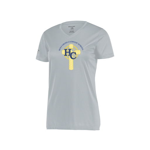 [222820.099.S-LOGO2] Ladies Movement Dri Fit Shirt (Female Adult S, Silver, Logo 2)